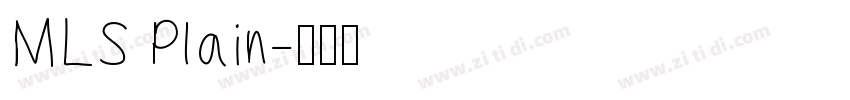 MLS Plain字体转换